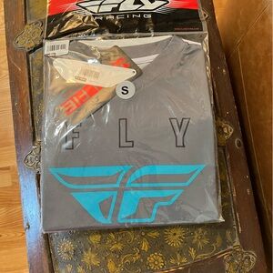 FLY Racing Women's Gray and Blue Jersey